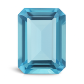 Beautiful Aquamarine CERTIFIED Ocean Blue 12.45 Carat Natural Emerald Shape Loose Gemstone-Best Gift For Sister - Aquamarine Ring Size On sale